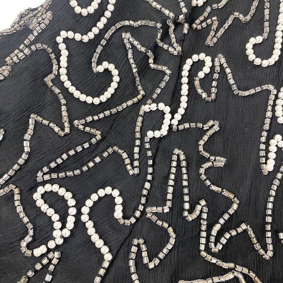 Vtg beaded cropped jacket / stand out from the crowd in this slik 1/2 sl… - Picture 7 of 10